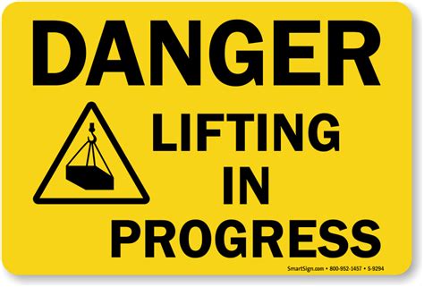 heavy lifting signage.